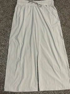Athleta Damen Hose Größe 6 Bone Endeavor hoher Bund entspannt weites Bein C Beschreibung - Bild 1 von 10