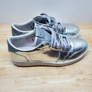 Air Jordan 1 Retro Low OG Pinnacle Metallic Silver Mens Size 10.5 nike 2016 - Picture 1 of 10