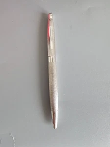 925 Hallmarked Silver Ballpoint Pen Blank Cartouche - Picture 1 of 2