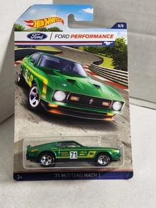 Hot Wheels Ford Performance 2015 - '71 MUSTANG MACH 1 - Verde - 8/8 - DJK92 - Foto 1 di 12