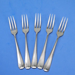 Georgian House American Antique 5 Salad Forks 18-8 stainless Japan Towle 3 Tines - Picture 1 of 9