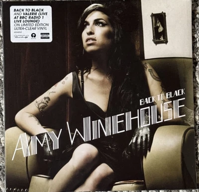 Amy Winehouse | Back To Black & Valerie (Live at BBC Radio 1 Lounge) Clear 7" - Image 1 of 2