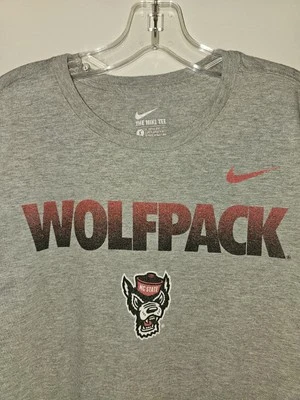 Nike North Carolina State University Older Style Small Mens Gray Graphic Tee  - Image 1 of 4