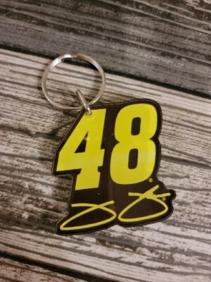 Jimmie Johnson 2018 Wincraft #48 Signature/Car Number Key Ring Mirrored (E)  - Image 1 of 2