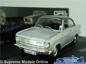 OPEL KADETT A MODEL CAR 1:43 SCALE SILVER IXO COLLECTION HANS MERSHEIMER K8 - Picture 1 of 5