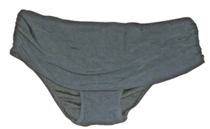 Profile By Gottex Womens Black Waisted Fold Over Bikini Bottom 10 - Picture 1 of 3