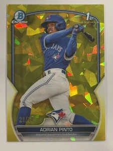 2023 Bowman Chrome Sapphire Edition Prospects 1st Gold /50 Adrian Pinto #BCP-250 - Picture 1 of 2
