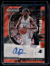2020-21 Panini Prizm Draft Picks Collegiate Prospect Autographs Alpha Diallo