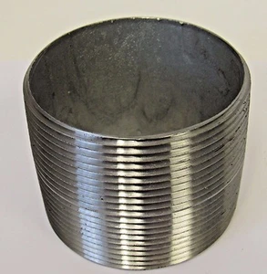 Nuevo 4" X Cerrar Tubo MNPT Pezón Acero Galvanizado - Imagen 1 de 4