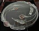 Vintage Mikasa Walther Crystal West Germany 14” Calls Lily Plate Cake Hostess