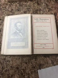 Little Masterpieces Edited By Bliss Perry Abraham Lincoln 1898 Book - Foto 1 di 7