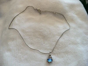 COLLAR DE PLATA DE PIEDRA AZUL Y PIEDRA CLARA NE-VINTAGE #22154 - Imagen 1 de 9