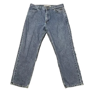 Harley Davidson Jeans Size 38x30 Straight Leg Medium Wash Men's Motorcycle - Picture 1 of 14