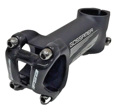 FSA Gossamer Alloy Road-MTB Stem 31.8mm Clamp +/- 6° 1-1/8" 100mm Black 150g - Image 1 of 4