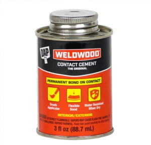 DAP Contact Cement,3 oz - Fabric Rubber Tile Linoleum Lеather Wood Metal Plastic - Picture 1 of 2
