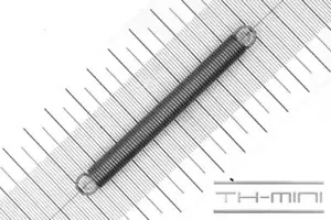Zug-Feder 1mm Haken Öse 8x80mm 4kg Spiral Edel-stahl rostfrei Metall - Bild 1 von 1