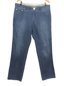 GREAT MEN'S BRIONI HANDMADE TAILORED BLUE JEANS TROUSERS W38 L30 MADE IN ITALY - Picture 1 of 9
