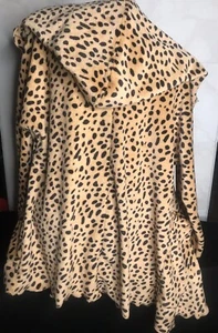 Wishlist Animal Print Gepard superweiche Strickjacke mit Kapuze & Taschen Gr. S/M neu ohne Etikett - Bild 1 von 12