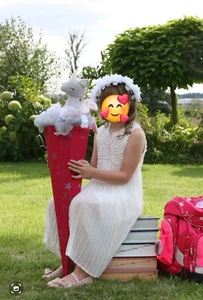 Kleid Schulanfang/ Fest mit Jacke NEUWERTIG Gr. 134 - Bild 1 von 6