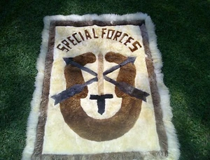 Pure Alpaca special forces Rug/wall hanging Hand Crafted 61x46 - Picture 1 of 12