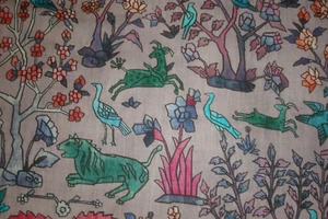 Cuscini tappezzeria cotone lilla giungla potente tessuto The Vale 2 Yds 58" x 78" - Foto 1 di 9