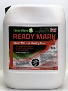 3 x 10 Litres Ready to Use Grassline White Ready Mark Pitch Line Marking Paint - Picture 1 of 1