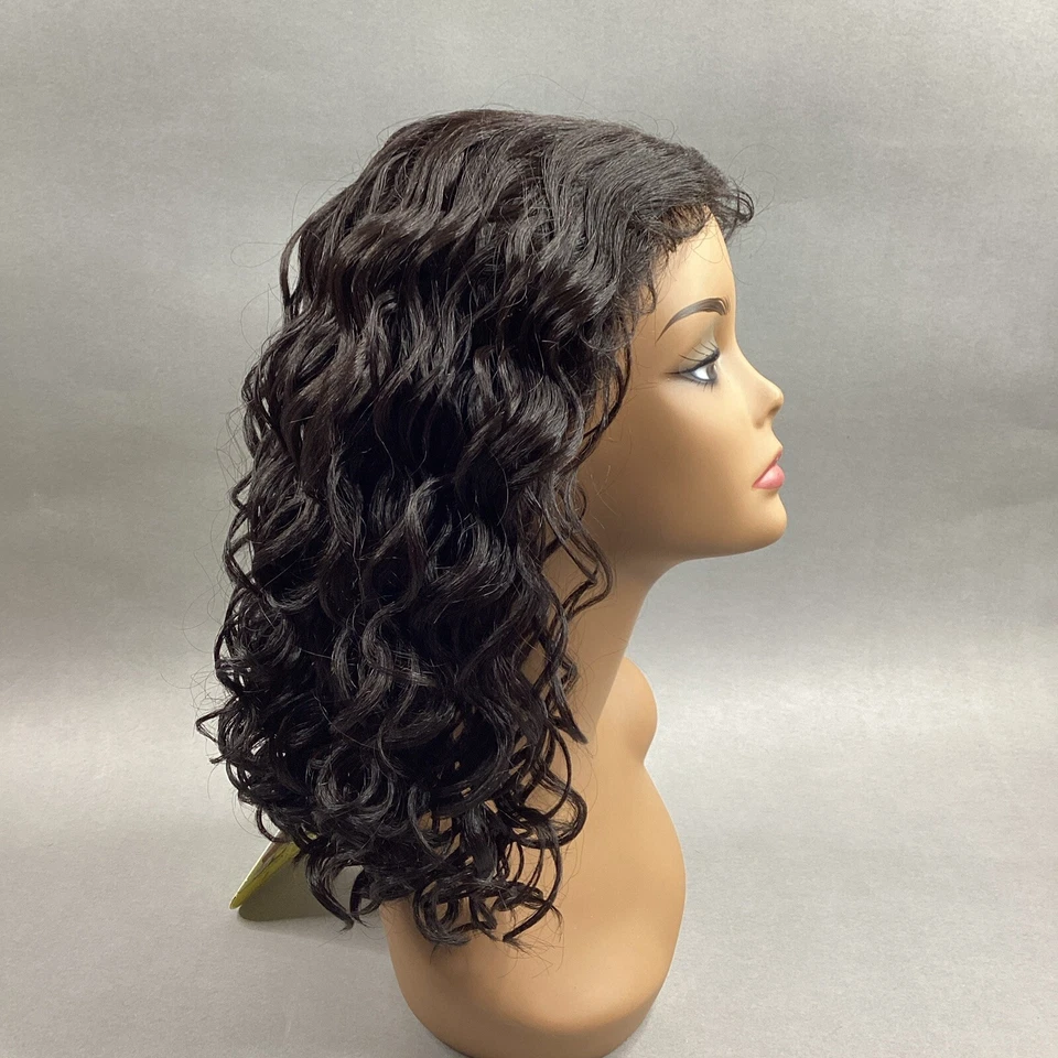 Hayden Long Wavy #2 Darkest Brown Premium Synthetic Lace Part Wig - Image 1 of 4