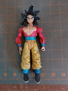 SS4 Goku DBZ Dragon Ball Z GT Super Saiyan 2004 Jakks 6.5" Figure- No Tail - Picture 1 of 7