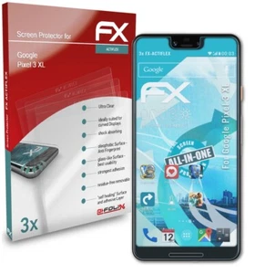 atFoliX 3x Écran protecteur pour Google Pixel 3 XL clair&flexible - Photo 1 sur 6
