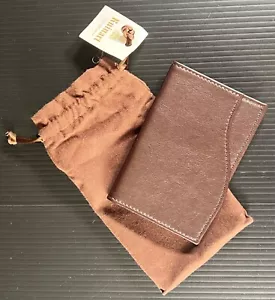 Ruinart Champagner Braun Leder Kartenetui Geldbörse & Geschenktasche - Luxus - Bild 1 von 9