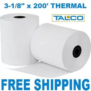(50) ROLLOS DE PAPEL RECIBO TÉRMICO ESTACIÓN TRÉBOL 3-1/8" x 200' ~ ENVÍO GRATUITO~ - Imagen 1 de 1