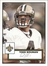 2006 Topps Heritage Football Card #184 Todd Bouman