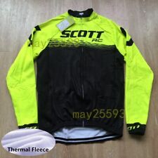 Winter Mens Cycling Jersey Thermal Fleece Bike Shirt Long Sleeve Sports Uniform