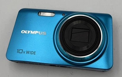Olympus Digital Camera VH-520 14.0MP Blue VGC *FAULTY Spares* - Image 1 of 4