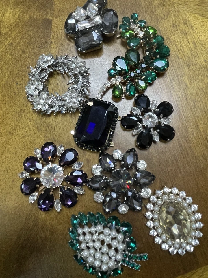 Lote de 9 Apliques Coser Perla Imitación Diamantes de Imitación Juego de 9 Puntas. Alta calidad. Foto 1 de 4