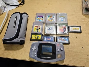 Nintendo GameBoy Advance AGB-001 Console with 10 Games. All working.NO PSU. - Picture 1 of 20