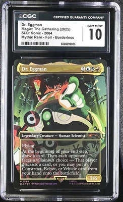 Dr. Eggman Foil CGC 10 Gem Mint Secret Lair Sonic The Hedgehog Robotnik #2084 - Image 1 of 2