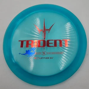 Latitude 64 [15 YEAR] Opto Ice Trident 176g Blue Fairway Driver Golf Disc - Picture 1 of 4