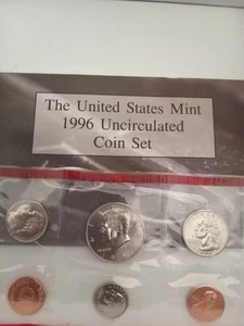 1995, 1996 P&D Mint Set Brilliant Uncirculated US (10 Coin Set) - Picture 1 of 2
