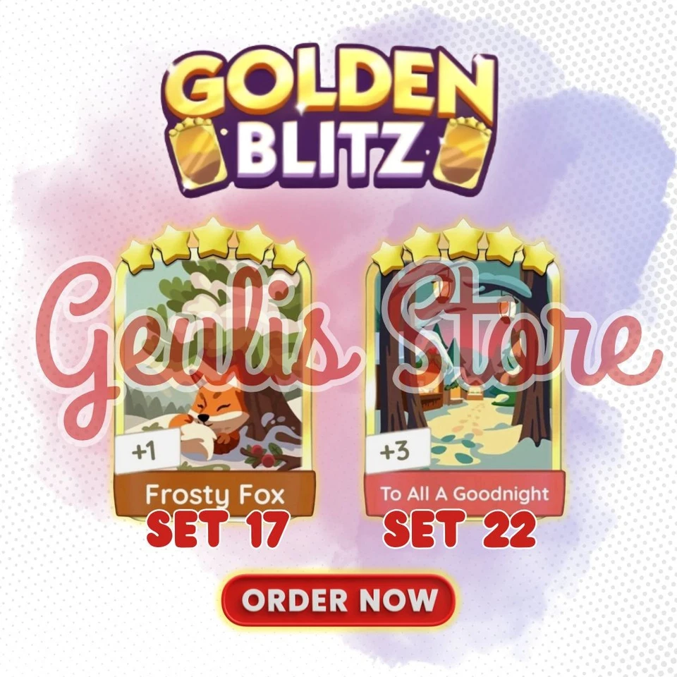 Golden Blitz|Partners Monopoly_go Events•Y pegatinas |Todas las pegatinas disponibles💯 Foto 1 de 4