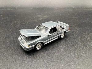 Johnny Lightning 1988 Ford Mustang SVO 5.0 Gray Opening Hood China Base - Picture 1 of 4
