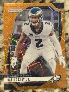 Darius Slay Jr 2024 Panini Prizm Football Orange Lazer 235 - Picture 1 of 2