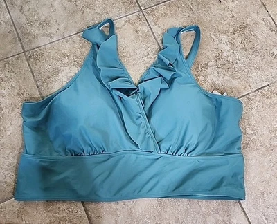 Top de natación Bloomchic con volantes talla US26 Foto 1 de 4