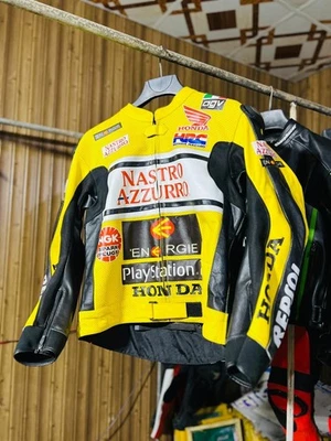 Honda Repsol Cowhide Leather Jacket – Nastro Azzurro Edition - Image 1 of 4