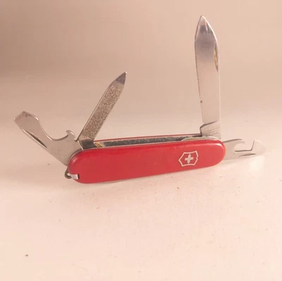 Vintage Victorinox Sportsman 84mm Red Swiss Army Knife 1985–86 Crossbow *READ* - Image 1 of 4