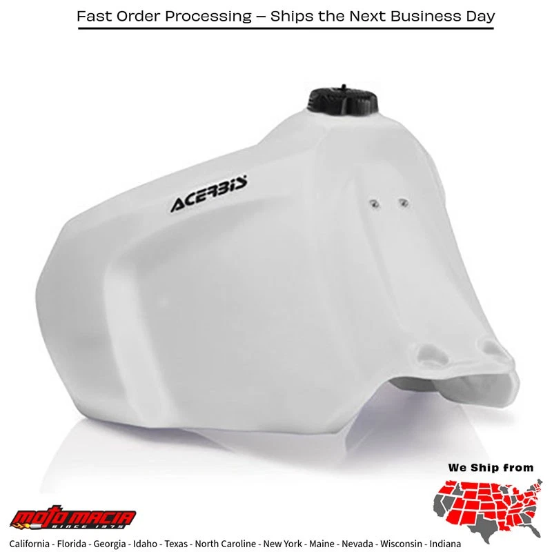 FUEL TANK 6.6 GAL WHITE Suzuki DR650SE 1996-2022 Suzuki DR650S 2015-2024 - Изображение 1 из 1