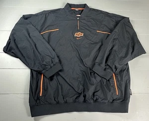 Nike Oklahoma State OSU Jacket Clima-Fit Mens XL Pullover 1/4 Zip Windbreaker - Picture 1 of 15