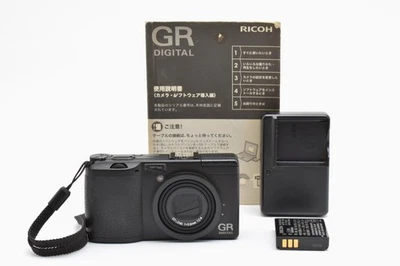 Shot 1541 [MINT+] Ricoh GR Digital 8.1MP Black Compact Digital Camera From JAPAN - Image 1 of 4