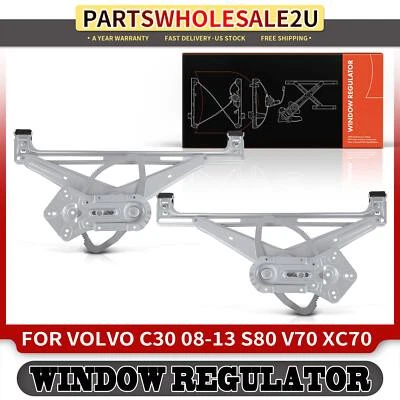 2x Regulador de Janela de Energia Frontal Esquerda e Direita para Volvo C30 2008-2013 V70 XC70 - Imagem 1 de 4