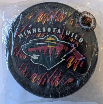 Very rare Minnesota Wild Fire Puck - Image 1 of 2